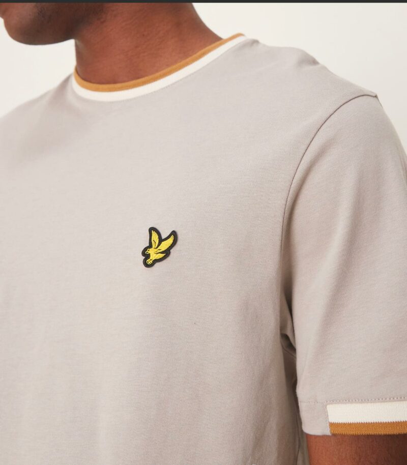 Lyle & Scott Half Tipped T-shirt in grey - Image 2